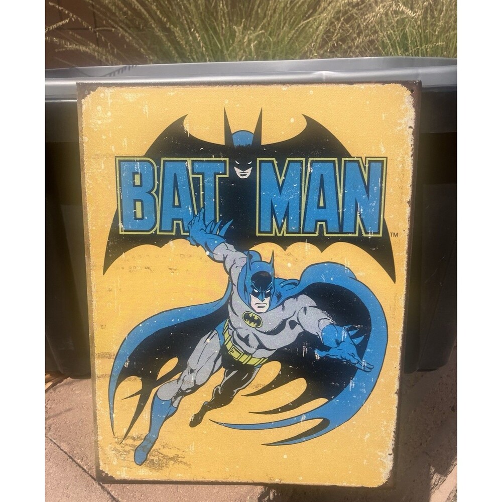 Batman DC Comics Metal Tin Sign 16”x12” Desperate Enterprises #1357 New